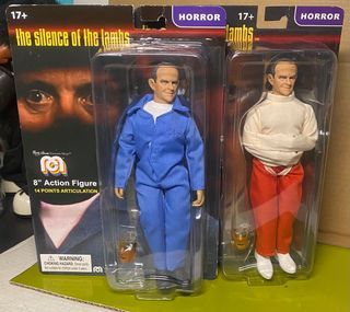 Mego Horror 8" blue overall Hannibal Lecter Silence Of The Lambs ($45) ⭐️8" straitjacket Hannibal ($45)