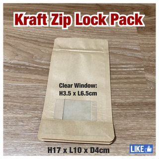 Kraft ziplock bag