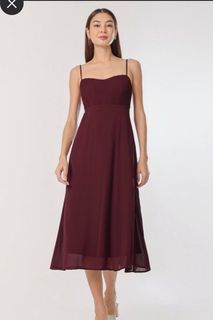 Lover Eloise Padded Tie Back Chiffon Dress