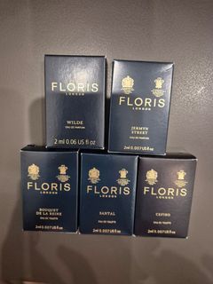 Floris 2ml wilde , cefiro, santal , Jermyn street, bouquet de la reine