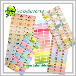 Name label stickers