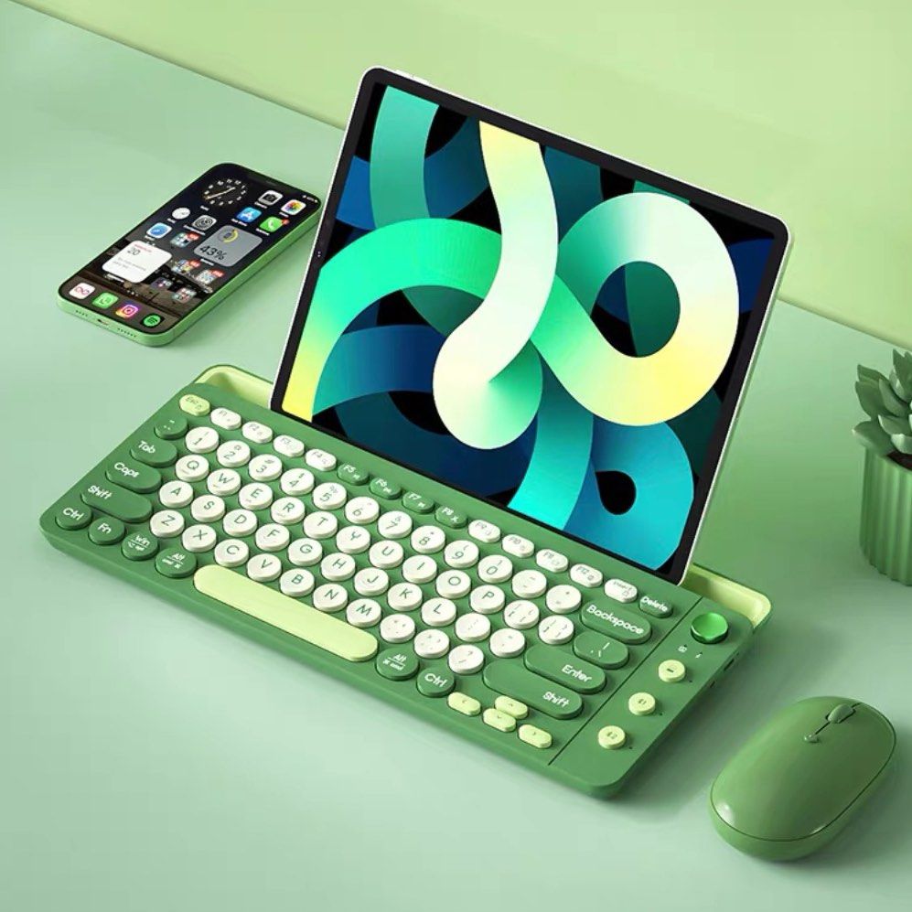 B．O．W | BOW Dual Mode changeable Wireless Bluetooth USB Keyboard Mouse Set For Tablet Apple iPad Compatible Non Mechanical Keyboard (Category: Computer Keyboard) located in Singapore. Submitted by agirl. (Listing ID 1397483047, Image 3). Description: .