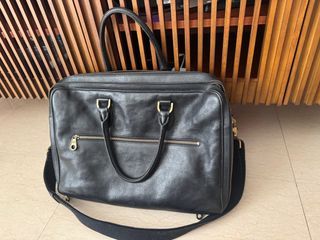 mulberry leather work bag