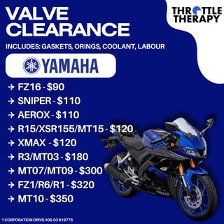 YAMAHA VALVE CLEARANCE