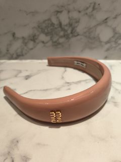 Miu Miu Patent Leather Headband