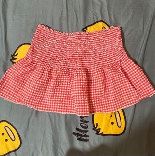 [1 for 6, 3 for 15 ] Cotton On Red Gingham Tube Top