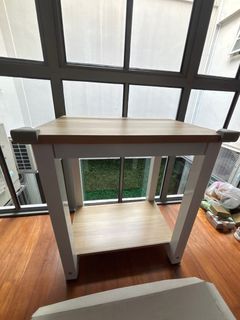 Wooden Side Table with Shelf