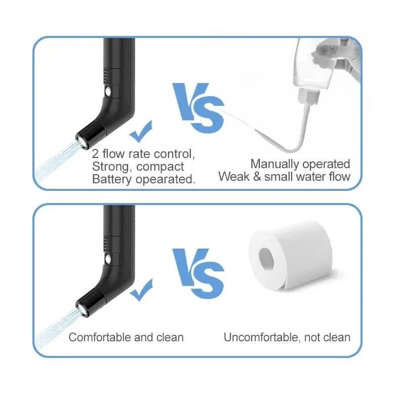 [Same Day Delivery] 2.3L Portable Electric Bidet | Rechargeable Travel Compact Design | Personal Hygiene Cleaning Device for Men & Women | TechHorizon (Category: Cleaning Tools & Supplies) located in Singapore. Submitted by techhorizon (Listing ID 1401065748, Image 2). Description: ⚙️ Specifications Water Container Capacity: 2.3L Material: ABS Plastic Working Time: Up to 30 Minutes per Charge Tap Hole: 6-Hole Water Spout Water Flow Rate: • Gentle