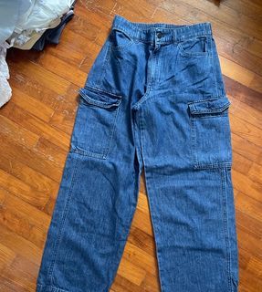 Uniqlo Denim Cargo Pants - Size S