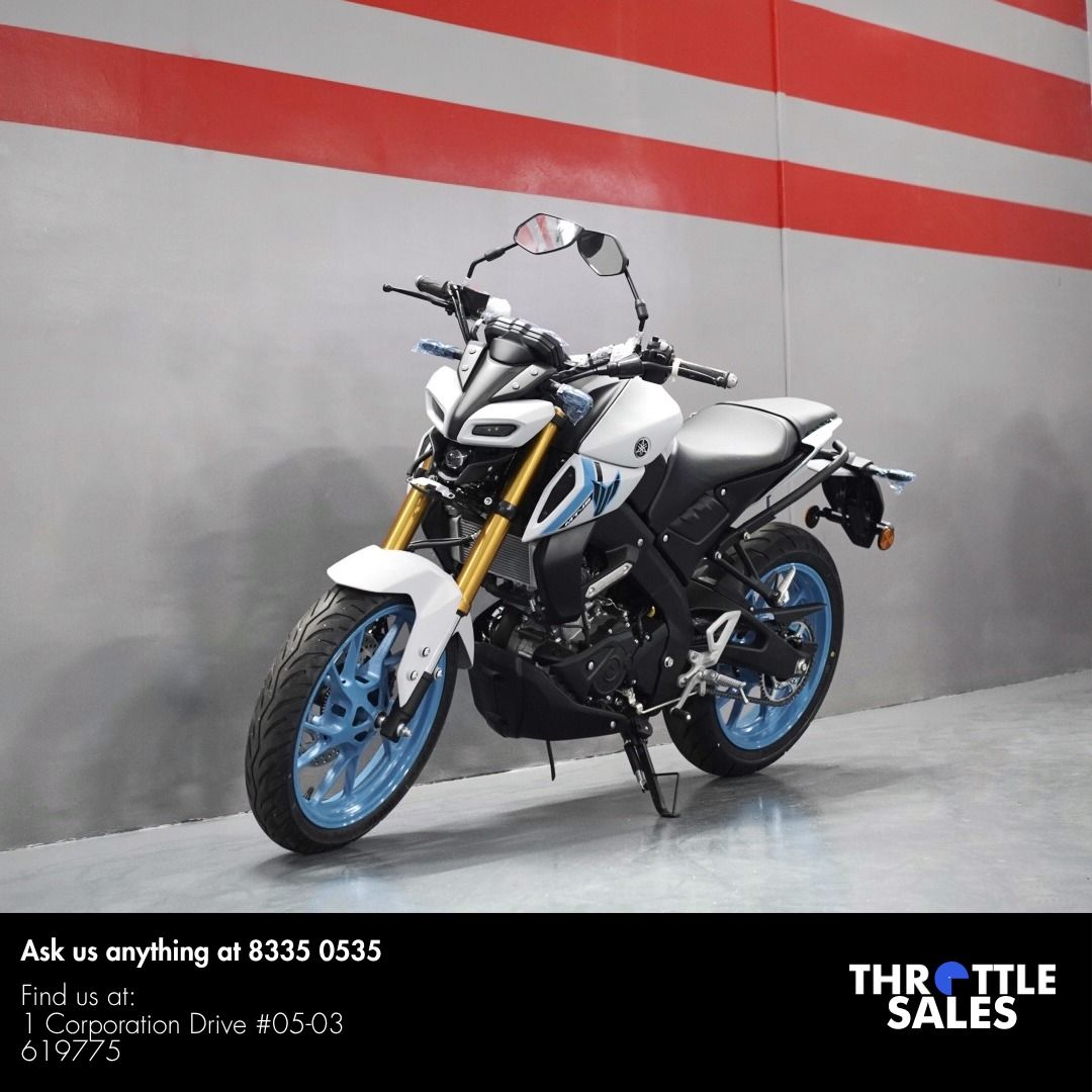 YAMAHA MT-15 🔥(BRAND NEW | MT15 | MTN155 | MT15 V3) (Category: Class 2B) located in Singapore. Submitted by throttlesalessg (Listing ID 1330047095, Image 1). Description: 🚨 New Arrival! Brand New MT-15 brings power, comfort, and confidence together — 155 cc VVA engine, inverted forks, and dual ABS for every kind of rider. Perfect for both daily commutes and weekend rides. 🏍️ Loans available | Trade-ins welcome 🔥 Flexible Downpayment Options �