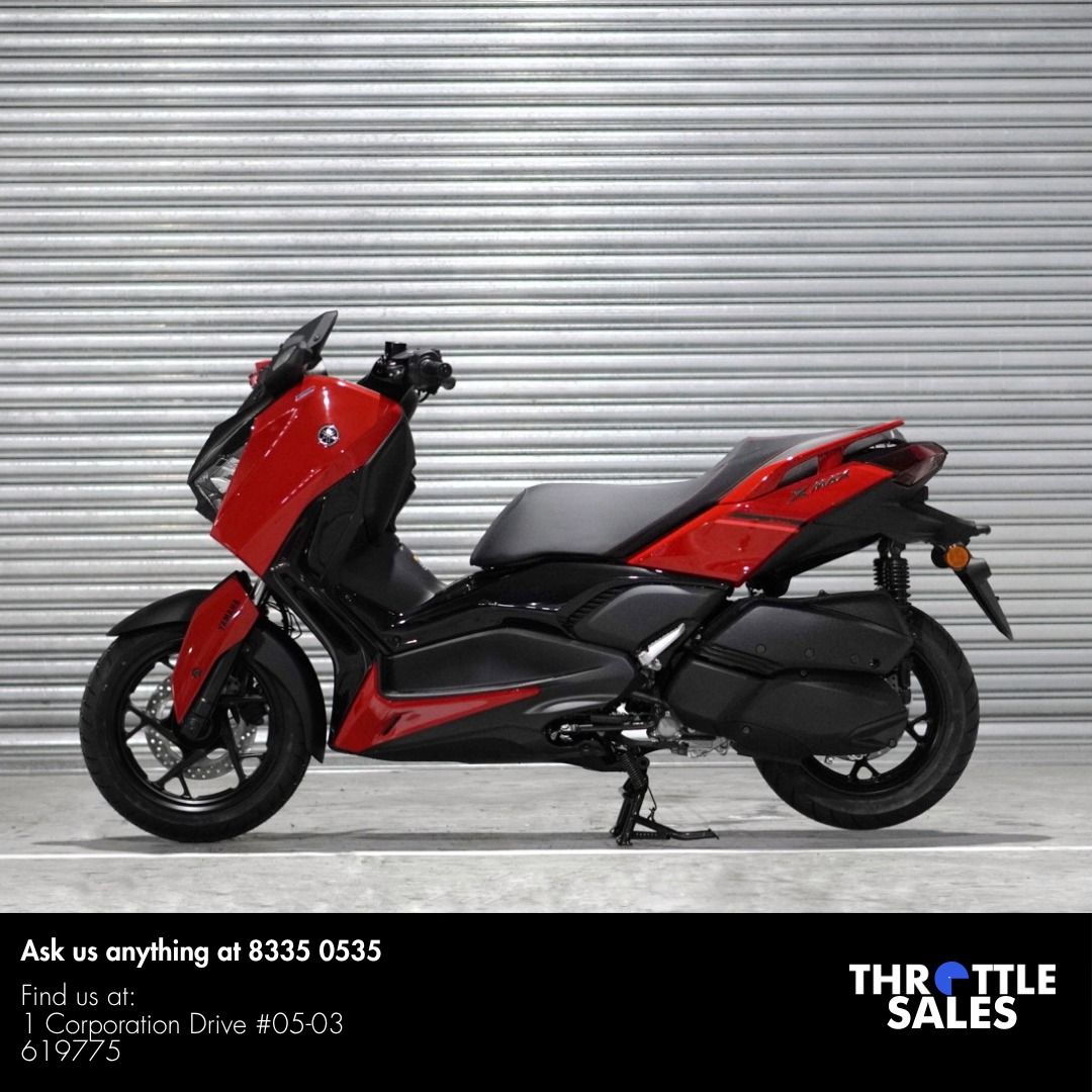 YAMAHA XMAX 300 V2 | V3 🔥 (Category: Class 2A) located in Singapore. Submitted by throttlesalessg (Listing ID 1330915548, Image 2). Description: Brand NEW Xmax. Ride in style and enjoy the most comfortable scooter in town! PM us which xmax you are looking for as we have V2 / V3 available. We also offer premium upgrades like Brembo, Accossato Racing, Öhlins, Pro-Fender, YSS, HEL hoses, and Sunstar brake discs to take your ride to the next level. 