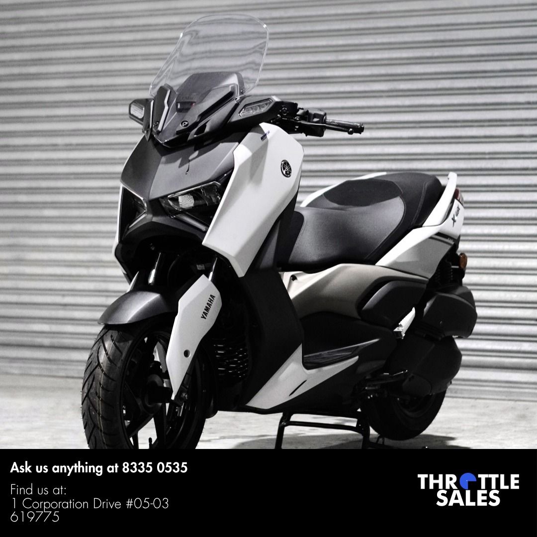 YAMAHA XMAX 300 V2 | V3 🔥 (Category: Class 2A) located in Singapore. Submitted by throttlesalessg (Listing ID 1330915548, Image 3). Description: Brand NEW Xmax. Ride in style and enjoy the most comfortable scooter in town! PM us which xmax you are looking for as we have V2 / V3 available. We also offer premium upgrades like Brembo, Accossato Racing, Öhlins, Pro-Fender, YSS, HEL hoses, and Sunstar brake discs to take your ride to the next level. 