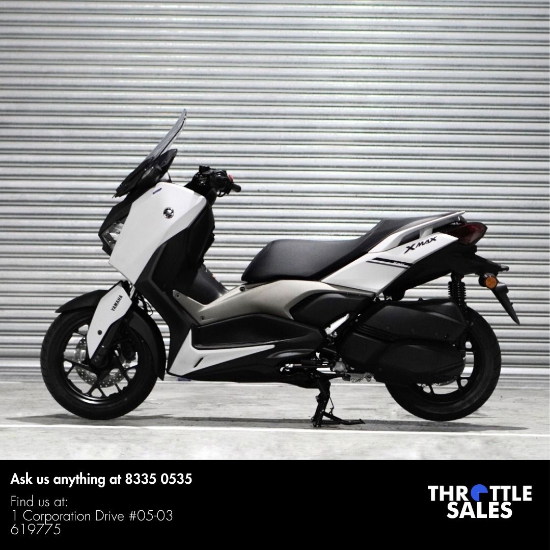 YAMAHA XMAX 300 V2 | V3 🔥 (Category: Class 2A) located in Singapore. Submitted by throttlesalessg (Listing ID 1330915548, Image 1). Description: Brand NEW Xmax. Ride in style and enjoy the most comfortable scooter in town! PM us which xmax you are looking for as we have V2 / V3 available. We also offer premium upgrades like Brembo, Accossato Racing, Öhlins, Pro-Fender, YSS, HEL hoses, and Sunstar brake discs to take your ride to the next level. 
