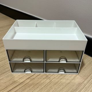 White Desk Office Organizer with Drawers
