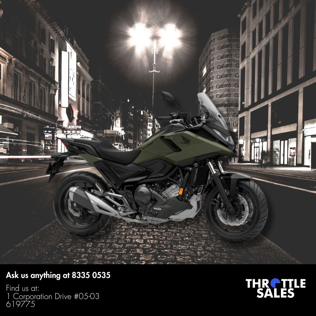 HONDA NC750 X 🔥 ( NC 750 DCT / MT ) (Category: Class 2) located in Singapore. Submitted by throttlesalessg (Listing ID 1401608150, Image 3). Description: 🚨 Meet the Honda NC 750 X— sleek, confident, and built to go the distance. From daily commutes to weekend rides, this one’s made for riders who want it all. Loans available | Trade-ins welcome 🔥 Flexible Downpayment Options 🔥 Low Interest & Insurance Rates 🔥 High Trade-In Value 🔥 Fast Loan