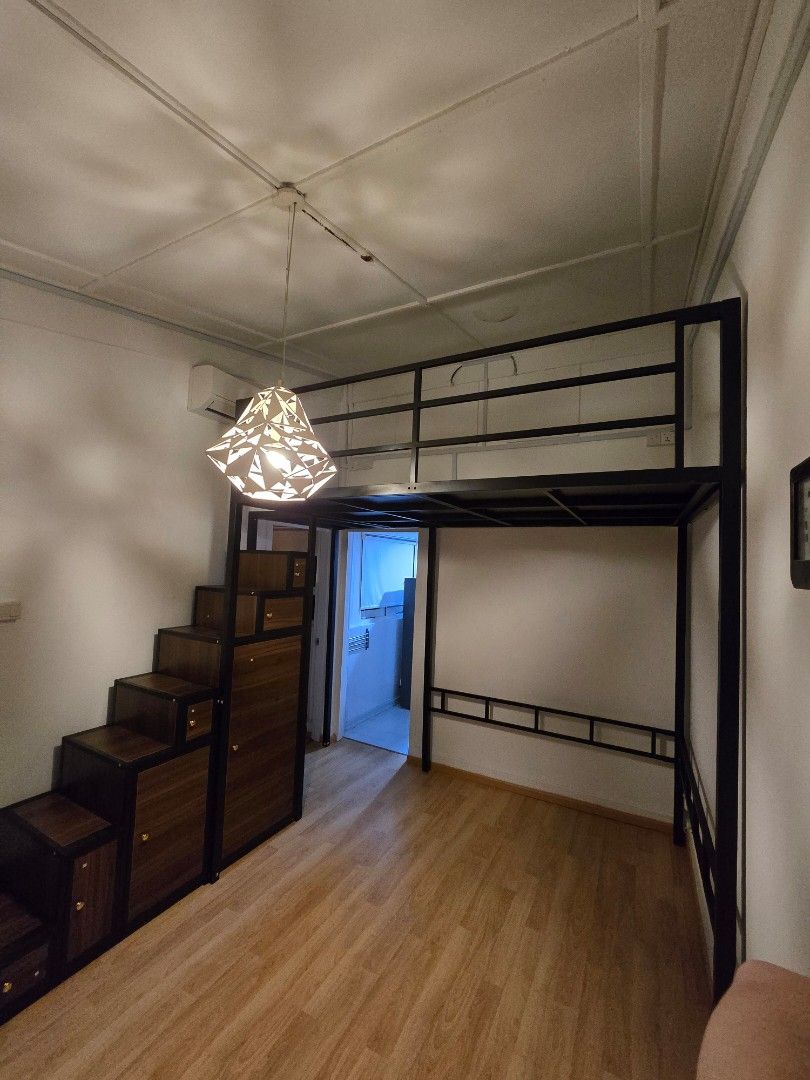 LOFT FRAME / BUNK BED / DOUBLE DECKER / CABIN BED / LOFT BED / PLATFORM BED / MEZZANINE BED (Category: Bed Frames & Mattresses) located in Singapore. Submitted by castorea.sg (Listing ID 1403767488, Image 7). Description: LOFT FRAME / BUNK BED / DOUBLE DECKER / CABIN BED / LOFT BED / PLATFORM BED / MEZZANINE BED Details: ❗️Fully Customizable ❗️Available in Both Steel Frame & Solid Wood ❗️On-site Consultation ❗️On-site Measurement ($50, Waived upo