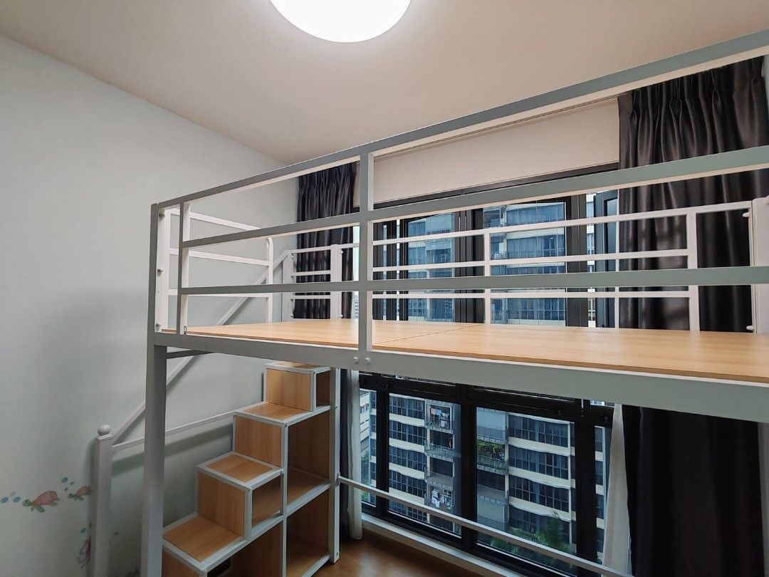 LOFT FRAME / BUNK BED / DOUBLE DECKER / CABIN BED / LOFT BED / PLATFORM BED / MEZZANINE BED (Category: Bed Frames & Mattresses) located in Singapore. Submitted by castorea.sg (Listing ID 1403767488, Image 5). Description: LOFT FRAME / BUNK BED / DOUBLE DECKER / CABIN BED / LOFT BED / PLATFORM BED / MEZZANINE BED Details: ❗️Fully Customizable ❗️Available in Both Steel Frame & Solid Wood ❗️On-site Consultation ❗️On-site Measurement ($50, Waived upo