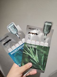wts mediheal madecassoside teatree face mask (plave yejun hamin)