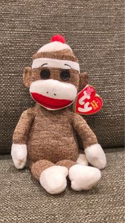 Ty Beanie Babies Socks the Sock Monkey