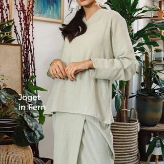 Umma Kurung Set in Fern