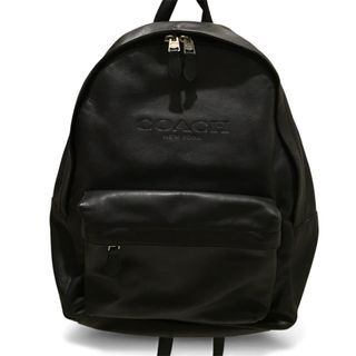 Coach Black Leather Backpack
