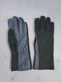 Nomex Flight Gloves (Size S) Green & Grey
