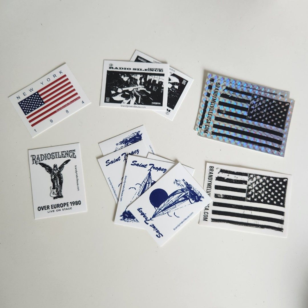 Brandy Melville Square Stickers (Category: Art & Prints) located in Singapore. Submitted by chubbit (Listing ID 1406773589, Image 1). Description: 50c each, 7 for $3 more stickers n pins on my profile, search brandy melville under my listings.