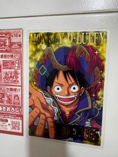 One Piece Monkey D. Luffy A5 size clear card