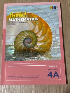 Think! Mathematics Textbook Secondary 4A