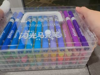 BNIB 60 Glitter brush markers
