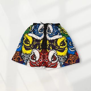 Lion Dance Print Shorts