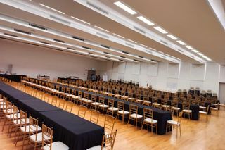 rent table pvc plastic tiffany chair black skirting event party corparate