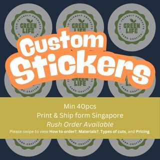 Custom Sticker Printing | Custom Name & Logo Stickers|Waterproof Decals | Logo printing | Label printing