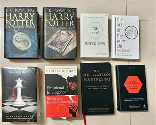 Books clearance‼️ Harry Potter / Daniel Goleman / Brendon Burchard / Twilight Breaking Dawn / Rolf Dobelli