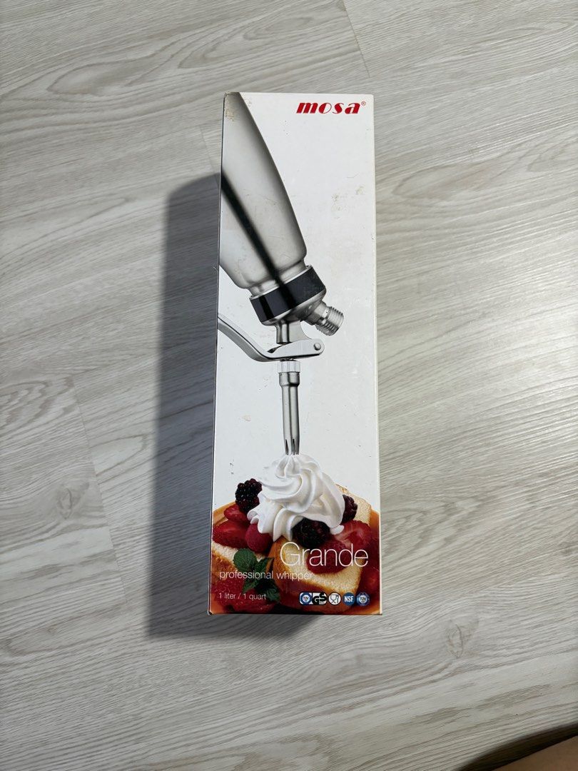 MOSA Professional Whipper Grande (Category: Cookware & Accessories) located in Singapore. Submitted by lastseawaves (Listing ID 1410981536, Image 2). Description: Brand new because never opened, still sealed. Collection only at 📍Admiralty. .