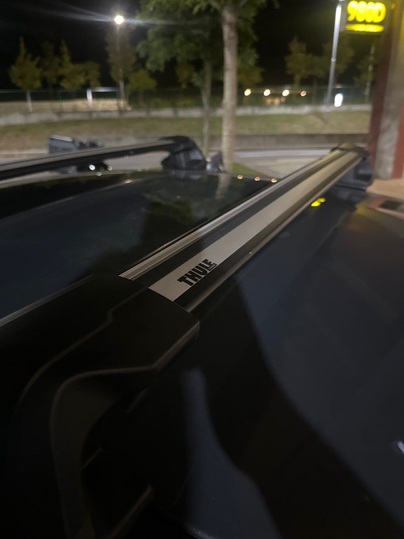 Thule roof rack for avante 2024 model (Category: Racks & Protection) located in Singapore. Submitted by kumarsales1202 (Listing ID 1411759928, Image 7). Description: Bought it 6 months ago and use it to transport equipment to Malaysia once. Letting go cause selling vehicle off. Negotiable .