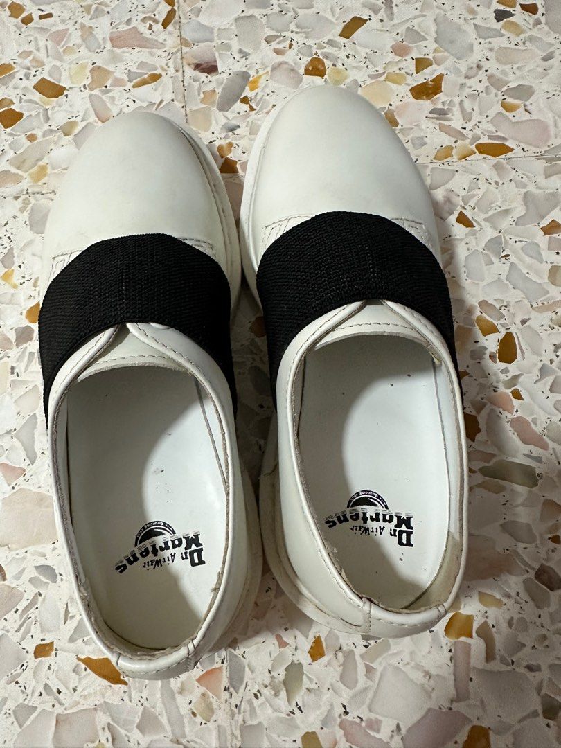 Dr. Martens White Slip Ons (Category: Boots) located in Singapore. Submitted by dandelion17 (Listing ID 1407581205, Image 2). Description: - Dr. Martens Slip Ons - White color .