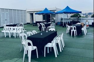 table chairs tiffany wooden pvc gazebo tentage party event birthday gathering