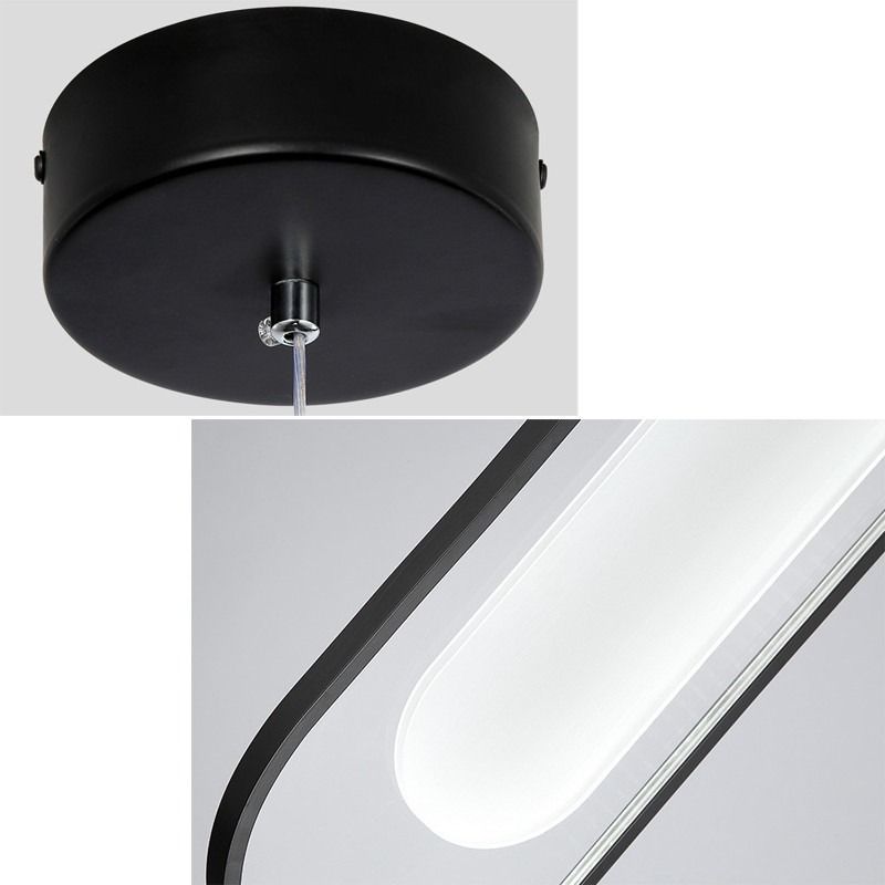 【Local Stock】Modern LED Pendant Light Acrylic Shade Metal Pin Shape Bedroom Dining Room Decor (Category: Lighting) located in Singapore. Submitted by store.horizon-lights.com.sg (Listing ID 1358383114, Image 4). Description: Metal and acrylic shade combine this light. The two parts produce an aesthetic contrast but act together technically to shape, direct and diffuse the light. You can find functional, stylish in this light. It was effortless to