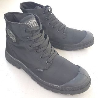 Original PALLADIUM Black Working Boots, US 9, UK 8, EU 42, CM 27, Sleek Dallas Model, 6 inches Ankle Boots, Waterproof Plus, Travel Shoes, Backpackers, Biker, Rider, Cosmopolitan, Sophistication, Pop Culture, Cult Street Fashion, Timeless Classic