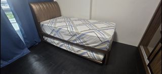 Single Bed Frame with Pull-Out Bed