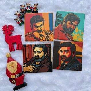 Vijay Sethupathi Classic Coaster Set