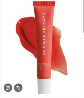 Brand New Summer Fridays Lip Butter Balm in Poppy