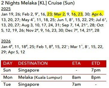 2 Nights Melaka Cruise