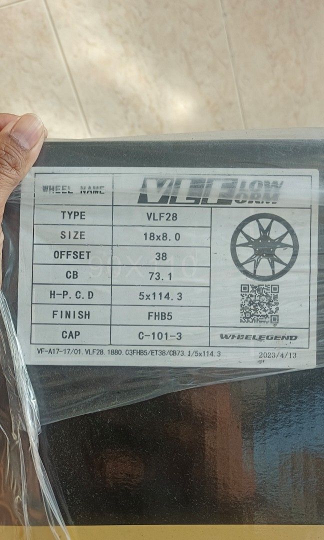18" rim (Category: New Rims) located in Singapore. Submitted by blackcat_blackcoffee (Listing ID 1355284964, Image 1). Description: Rims bought on JUL 12 2024..7 month old only .No curbrash no dent, Pristine condition..Selling as changing my ride. $700 is for rims only, current rim still on my ride. Labour charge can be discussed. VLF28 18" X 8.0 Offset +38 5X114.3.