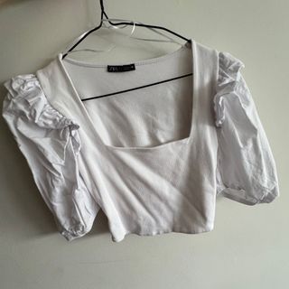 Zara White Crop Top