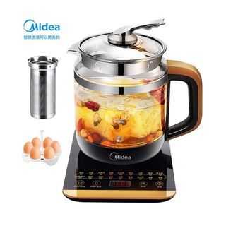 Midea multi function electric glass kettle (with box)