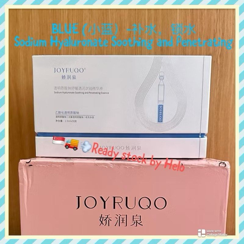 (🇸🇬🚚💨Ready stock) 娇润泉次抛精华 joyruqo xiao yang ge 小杨哥七老板 essence serum repair hydrating anti-aging joyruqo facial cleanser (Category: Face Care) located in Singapore. Submitted by helo.helo (Listing ID 1355730130, Image 8). Description: PLS READ BEFORE PLACE ORDER📌 ❤️LIKE & FOLLOW for latest update n restock ya.❤️ Any enquiry pls PM, urgent pickup can be arrange☺️☺️ Brand new(limited stock) 👉🏻fixed price Black (60tubes)$29.99 (30tubes/box) X2