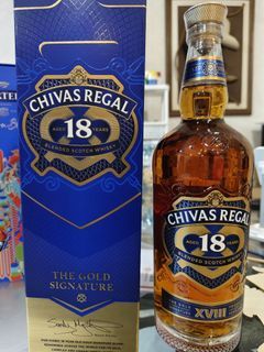 BIG 1L Chivas Regal 18 years old 18YO whisky whiskey blended single malt scotch Gift Box 1000ml 100cl 1 litre