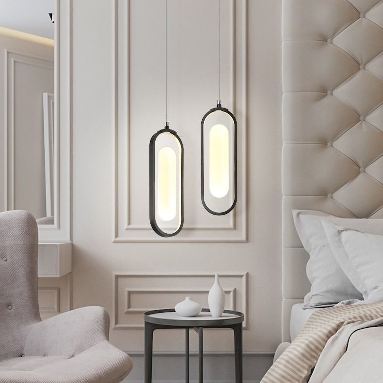 【Local Stock】Modern LED Pendant Light Acrylic Shade Metal Pin Shape Bedroom Dining Room Decor (Category: Lighting) located in Singapore. Submitted by store.horizon-lights.com.sg (Listing ID 1358383114, Image 2). Description: Metal and acrylic shade combine this light. The two parts produce an aesthetic contrast but act together technically to shape, direct and diffuse the light. You can find functional, stylish in this light. It was effortless to